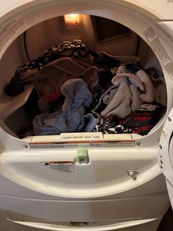 White Front-Load Clothes Dryer