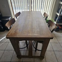 Dining table w/ rotating stools