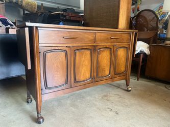Mid century bar serving cart