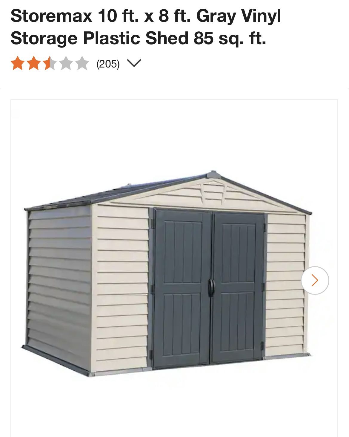 Storemax Storemax 10 ft. x 8 ft Plastic Shed for Sale in Phoenix, AZ - OfferUp