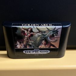 Golden Axe II for Sega Genesis video game console system cartridge 2 Two Cart