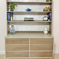 MCM Broyhill Pacemaker Dresser and Hutch, Refinished