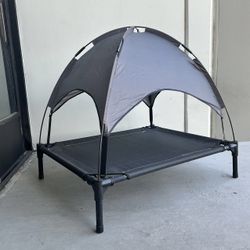 NEW Raised Dog Bed Dog Cot Pet Bed With Removable Canopy Tent Elevated Pet Bed