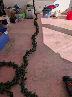 Christmas Garland with Lights