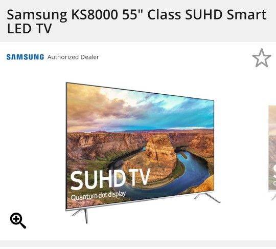 Samsung KS8000 SUHD 4k TV 55"