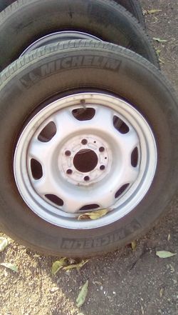 Michelin tires on 6lug stock rims