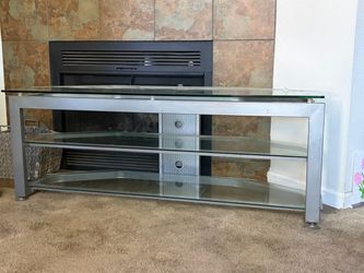 Glass TV stand