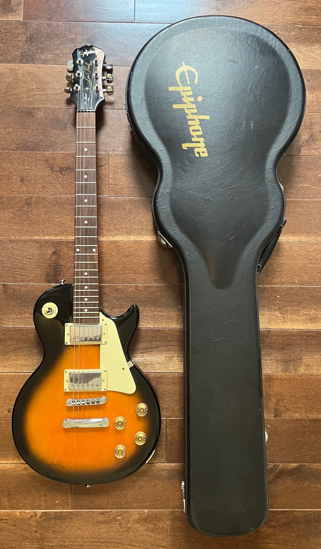 Electric Guitar Epiphone Les Paul-100, Vintage Sunburst with Hard-Shell Case