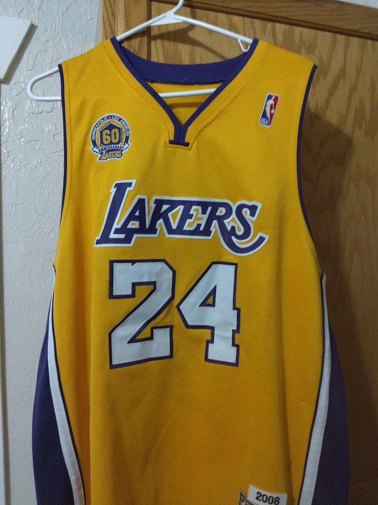 Laker Kobe Bryant 2008 MVP 60 Year Lakers Anniversary Signature  Mitchell And Ness Authentic Extremely Rare