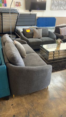 Grey Sofa And Loveseat 
