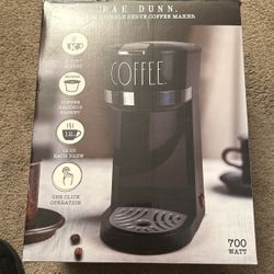 Rae Dunn 2 In 1 Single Serve Coffee Maker 12 Oz. 