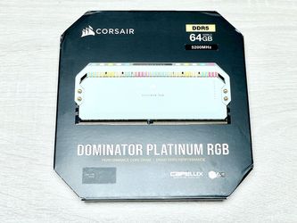 CORSAIR Dominator Platinum RGB DDR5 RAM 64GB (2x32GB) 5200MHz CL40