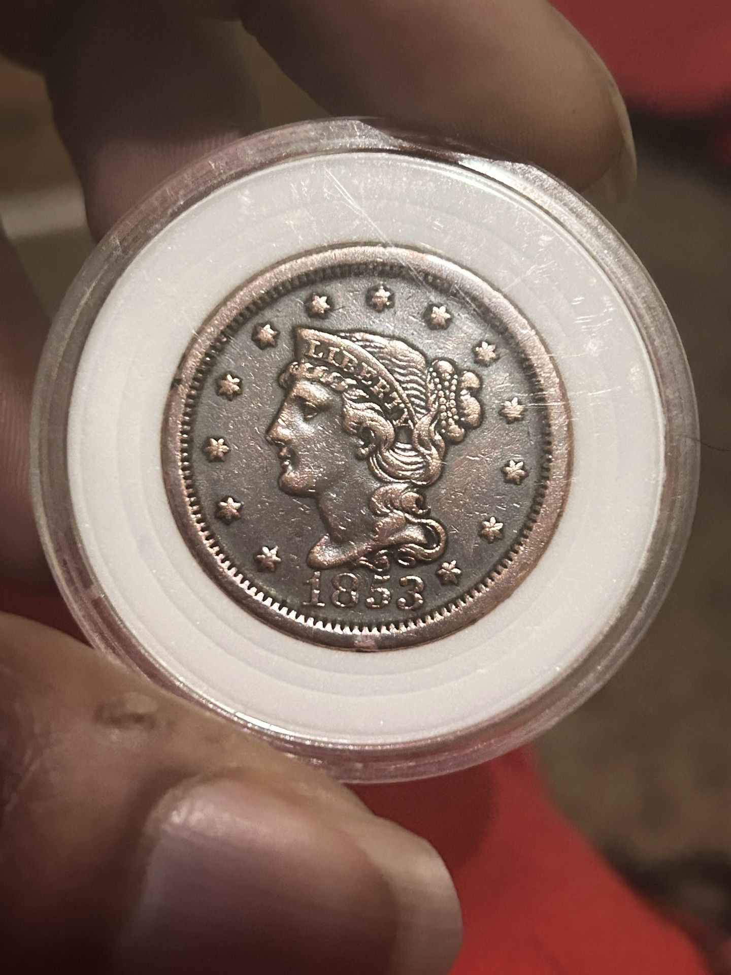 1853 Braided Hair Large Cent Uncirculated