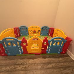 DWINGULER Castle Playpen-Rainbow