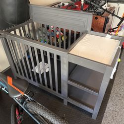 Baby Crib And Changing Table