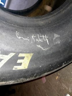 NHRA Drag Race run tire-autograph Connie Kalitta