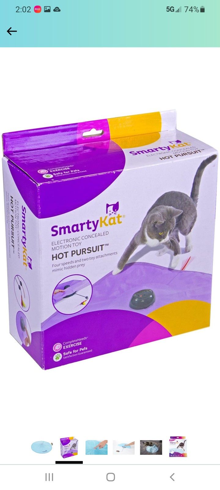 SmartyKat Hot Pursuit Cat Toy