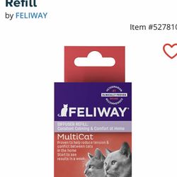 NEW Feliway® MultiCat Diffuser Refill ** Retails For $25 An Absolute Steal @$10 !!**