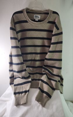 Eddie Bauer Striped Crewneck Knit Sweater 2XL