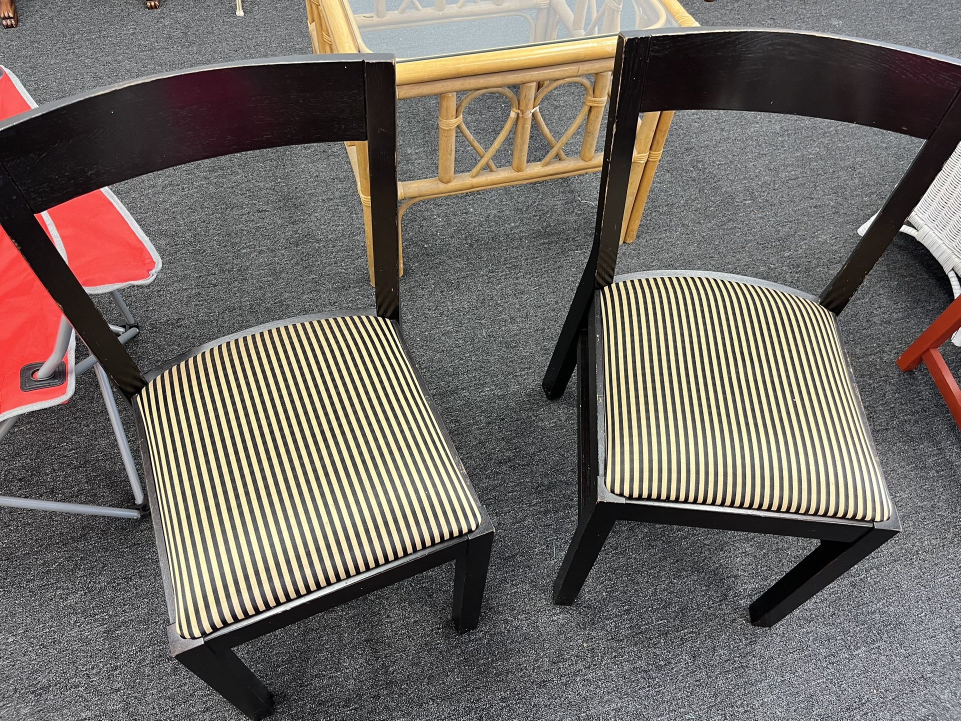 Estate Sale Featuring Chairs And Holiday Items 
