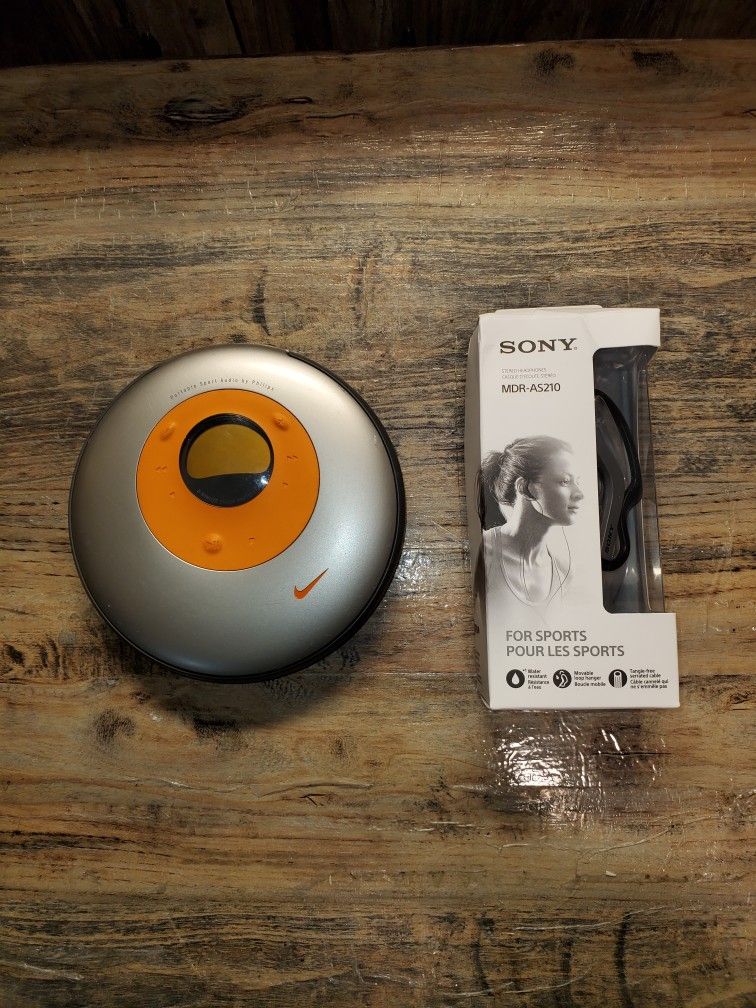 Philip sports CD player+ Sony sport headset