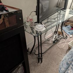 Sofa Table TV Stand Narrow Glass Table