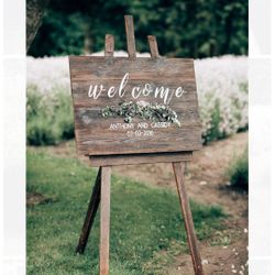 Rustic Wedding Signs For Outdoor Venue/Barn 