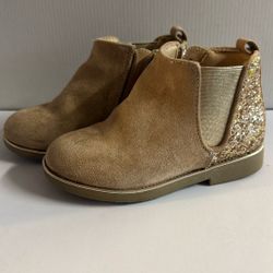 Girls Gold Boots Size 10