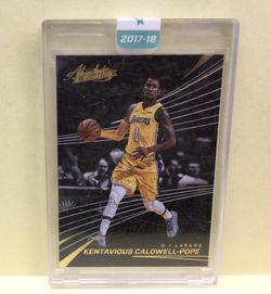 KENTAVIOUS CALDWELL POPE 2017-18 PANINI #40 ABSOLUTE MEMORABILIA LAKERS NBA SPORTS TRADING CARD