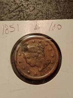 1851 large cent