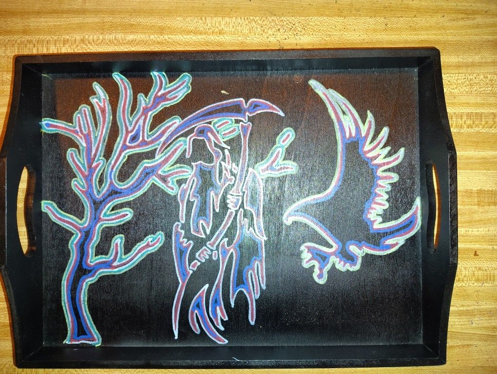 Grim Reaper rolling Tray