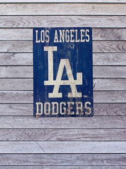 Dodgers Vintage Style Antique Collectible Tin Metal Sign Wall Decor