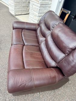 Used leather sofa/loveseat