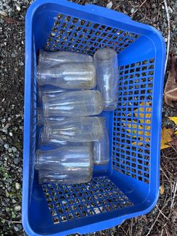 One Pint Milk Bottles from 70+ years ago