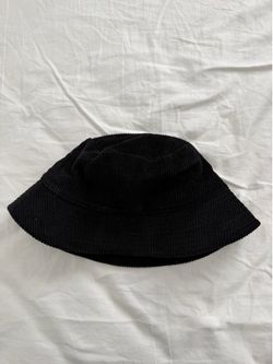 Corduroy Bucket Hat - BLACK