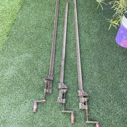 Vintage carpenter wood clamps