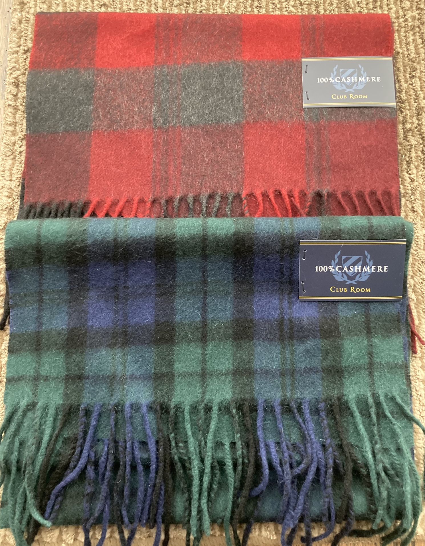  *FOR SALE-2 BRAND NEW Beautiful 100% PURE Cashmere Scarfs