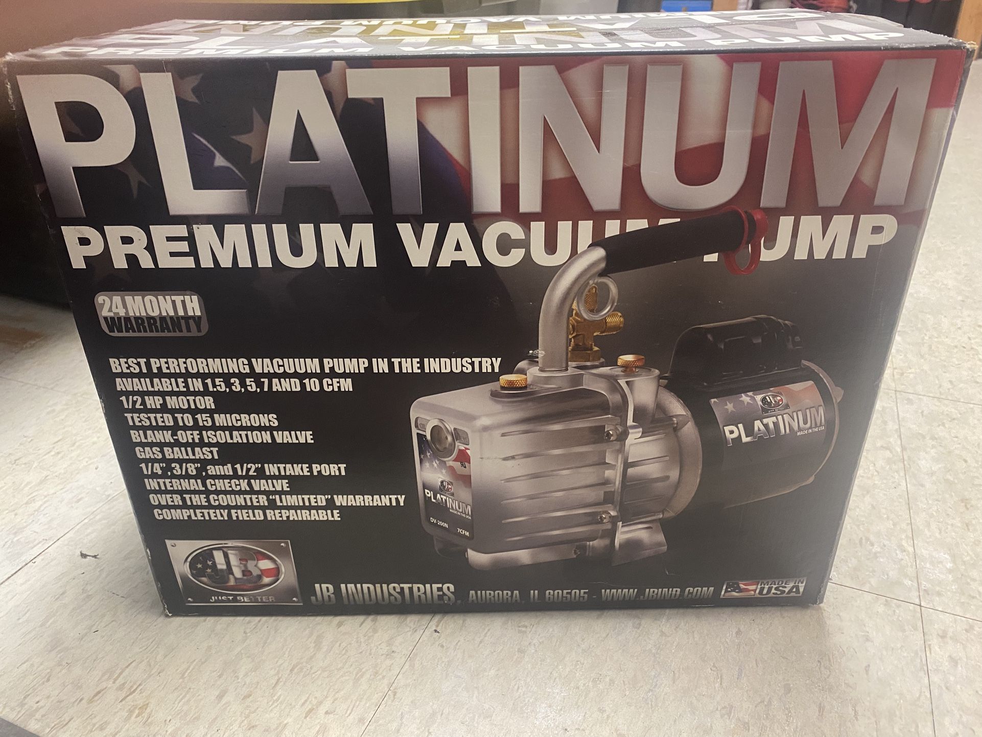 JB DV-200N PLATINUM 7 CFM Vacuum Pump