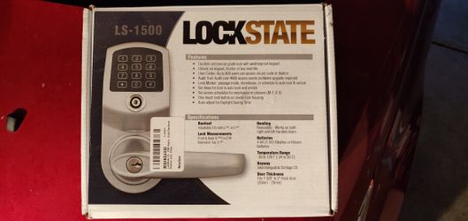 Keypad lock.