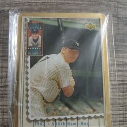 1994 Upper Deck Mantle Heroes #70 Mickey Mantle baseball card, commemorating his 500th home run in 1967  5 of 5 