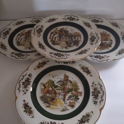 Ascot Serviceplate by Woods and Sons England English Cottage Garden Decorative Plates