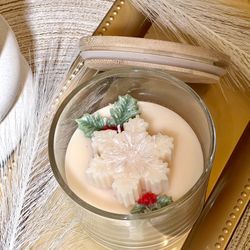 Handmade Christmas Candle – Soy Wax | Holiday Gift | Decorative Scented Candle 
