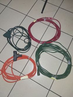 Selling 4 new extension cords all for $40 firm price.