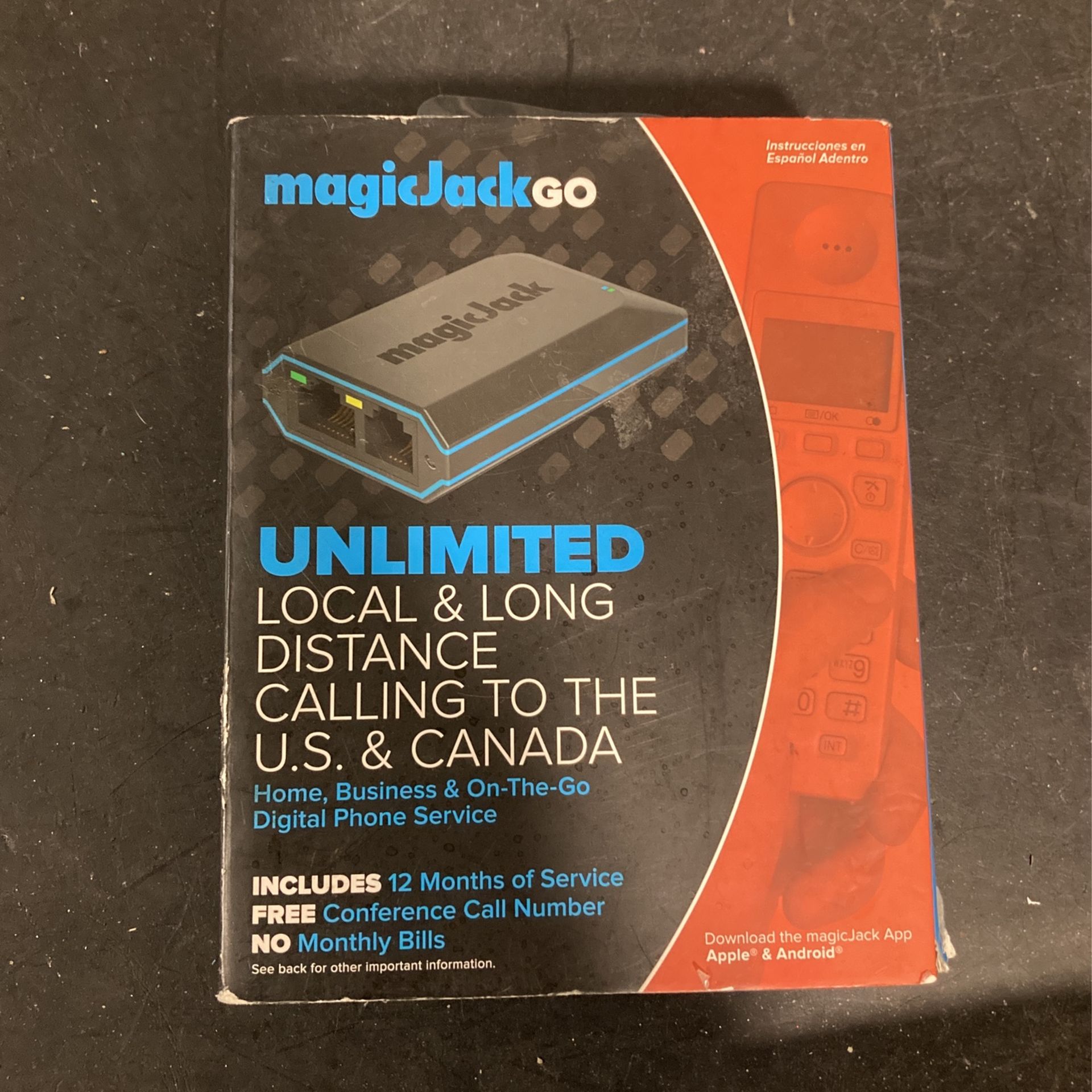Magic Jack Home VOIP Phone 12 Adapter NIB