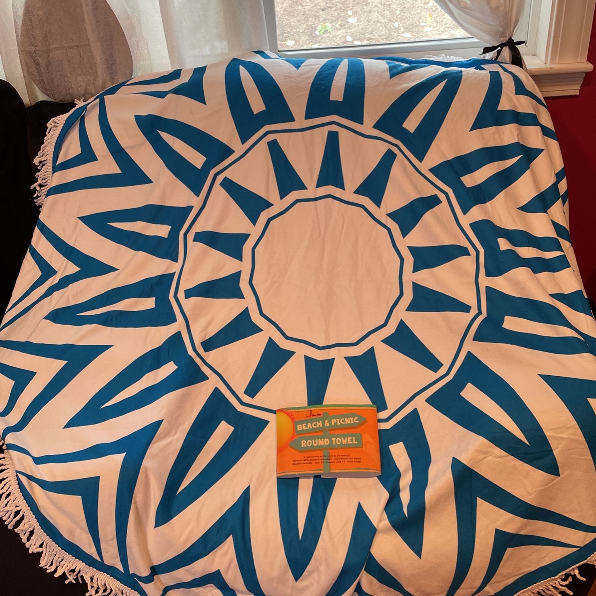 New 63” Diameter Beach Towel