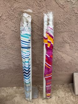 2 outdoor umbrellas