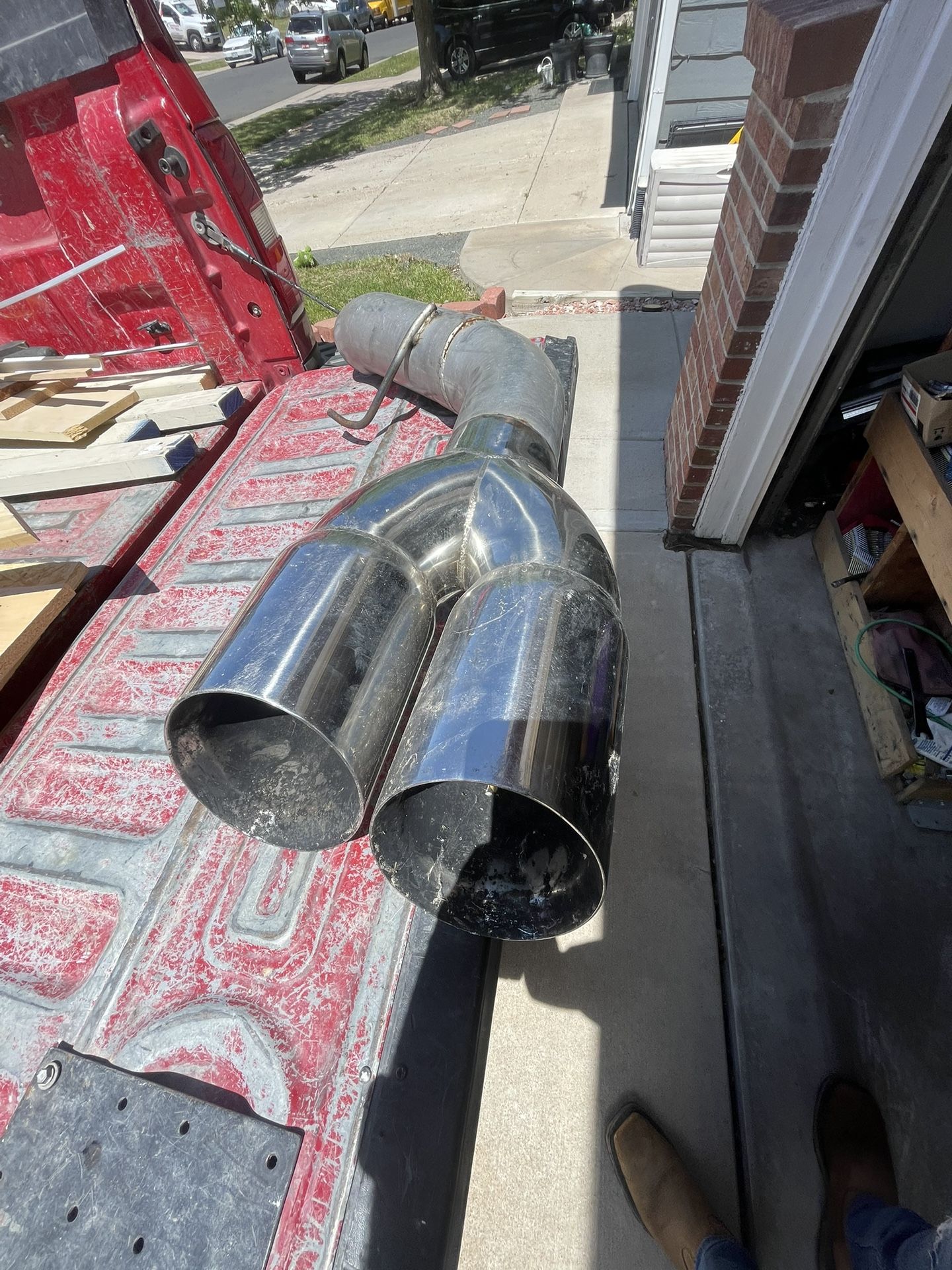 DIESEL 8” Dump Exhaust Tip. And Double 6” Side Exhaust Tip