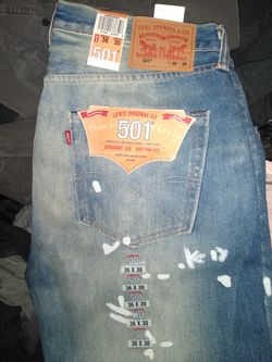 Levi's 501 red lable one of a kind jeans size 36w30L