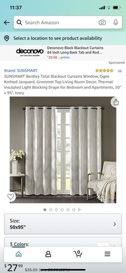 84” long curtains set of 2