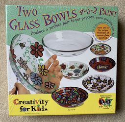 Glass painting bowls